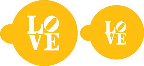 Love Design Cake Stencil - Click Image to Close
